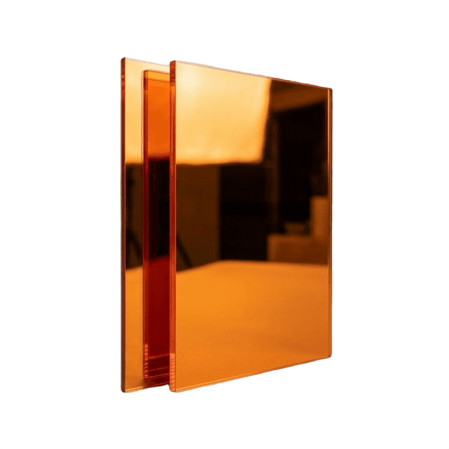 Heavy Orange Acrylic Sheet ( 206 )